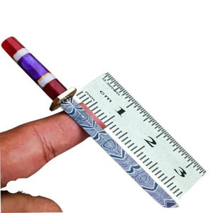 Cuchillo de Chef Personalizado Hecho a Mano Burraq DIY OEM, Cuchillo de Cocina en Miniatura de Acero de Damasco, 1 Hoja, Mango Hermoso, Regalo - Product Image 1