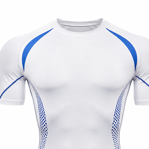 Ensemble de vêtements de sport pour homme, t-shirt et short de course, entraînement de fitness, gym, entraînement, maille légère, séchage rapide, vêtements de sport actifs - Product Image 3