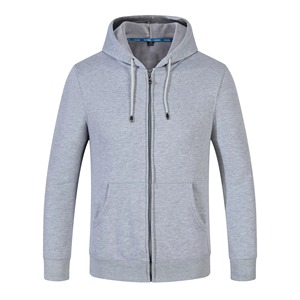 เสื้อฮู้ดดี้คุณภาพสูง เนื้อผ้าคอตตอน 100% หนานุ่ม สำหรับผู้ชาย สกรีนโลโก้ได้ตามต้องการ ซิปยาวเต็มตัว ผ้าเฟรนช์เทอร์รี่ ฟลีซ พูลโอเวอร์ เสื้อฮู้ดดี้หนา - Product Image 4