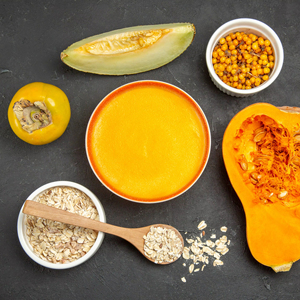 Poudre d'herbes naturelles de graines de citrouille WARRLY 99% de qualité alimentaire, emballée sous vide dans un récipient en verre, ingrédient superalimentaire fonctionnel - Product Image 1