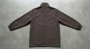 Chaqueta Cortavientos Marrón Sólida para Hombre, Ligera, Transpirable, de Poliéster, con Cierre, Bolsillos Laterales, Logotipo Frontal, Ropa Deportiva para Correr - Product Image 3