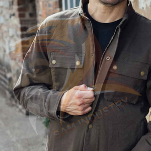 Stylish Men's Winter <b>Denim</b> <b>Jacket</b> High Quality Cotton Fabric Waterproof & Eco-Friendly Streetwear Style - Product Image 2