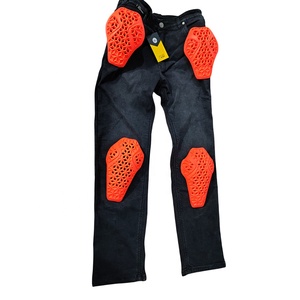 Pantalones vaqueros de carreras con almohadillas Rojas aprobadas por Ce de nivel 2 para hombres y mujeres, pantalones protectores estampados para montar en motocicleta para adultos - Product Image 1
