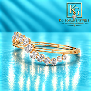 Brazalete de Diamantes Cultivados en Laboratorio, Ovalados y Refinados, para Damas, en Oro de 14 Quilates, con Diamantes Brillantes Certificados por IGI - Product Image 5