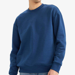 เสื้อสเวตเชิ้ตผู้ชายทรงโอเวอร์ไซส์แบบมีซับใน ระบายอากาศได้ดี ผลิตจากผ้าฝ้าย สไตล์สตรีทแวร์ สีพื้น สำหรับฤดูหนาว ปี 2026 - Product Image 1
