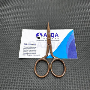 Tijeras de Bordado de Acero Inoxidable de 3.5 Pulgadas, Color Marrón, Punta Fina Recubierta, Herramienta de Precisión para Cortar Hilo de Coser - Product Image 2