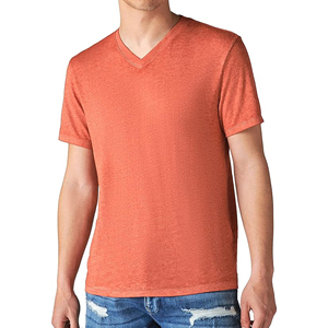 Camisetas de Alta Calidad para Hombre, 100% Algodón, Cuello en V, Diseño Moderno, Corte Ajustado, Color Sólido - Product Image 4