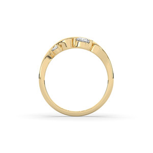 แหวนเพชรทรงรีขนาด 0.79 กะรัต สี E เพชรเลี้ยงในห้องปฏิบัติการ ทองคำแท้ 14K รับรองโดย IGI สำหรับแหวนหมั้นและแหวนครบรอบ - Product Image 6