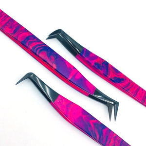 Pince à épiler de luxe pour cils, pointe fine, en acier inoxydable, emballage personnalisé, pince à épiler pour extensions, best-seller en gros - Product Image 4