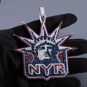 Colgante de Plata de Ley 925 con Diamantes de Moissanita, Estilo Hip Hop, para Hombre y Mujer, Joyería de Lujo Brillante, Regalo - Product Image 6