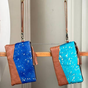 Fabricantes, venta al por mayor, bolsos de mano metálicos de cuero de vaca para mujer, bolsos para teléfono móvil, bolsos de mano, monederos, regalo para damas - Product Image 4