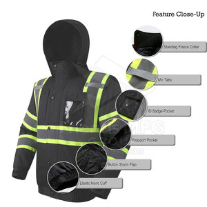 เสื้อแจ็คเก็ตนิรภัยคุณภาพพรีเมียม ANSI Class 1 มองเห็นได้ชัดเจน พร้อมโลโก้ ตะเข็บทนทาน ดีไซน์น้ำหนักเบา เหมาะสำหรับใช้งานในงานประจำวัน - Product Image 5