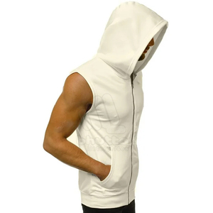 Vêtements de sport d'hiver pour hommes, débardeurs à capuche sans manches pour la musculation, imprimés numériquement, respirants et écologiques - Product Image 3