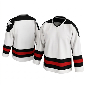 Premium Custom Anti-Bacterial 100% Polyester <b>Ice</b> Hockey Jersey Sublimation Team Uniform OEM ODM Service - Product Image 5