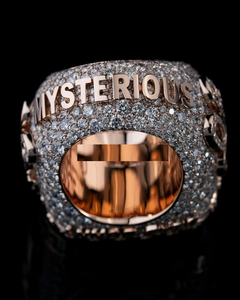 Anillo de Campeonato Personalizado de Plata de Ley 925 con Moissanita de Corte Brillante VVS Color D y Engaste Pavé, Estilo Hip Hop para Ganadores - Product Image 6