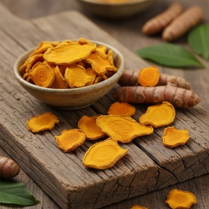 Tranches de Curcuma Séché Lakadong à Forte Demande, Extrait de Racine, Teneur Élevée en Curcumine, Épice Naturelle Séchée de Qualité Alimentaire, Herbe Aromatique pour la Cuisine - Product Image 4