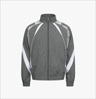 Ensemble coupe-vent décontracté d'hiver personnalisé OEM pour hommes JUZEE SPORTS JS-WS-047 – Survêtement en nylon respirant avec veste zippée haute performance