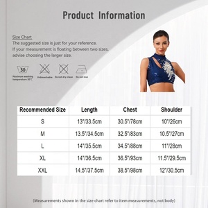 Womens Lyrical Dance Crop Top Khiêu Vũ Trang Phục Cổ Điển Waltz Biểu Diễn Sân Khấu Cuộc Thi Khiêu Vũ Trang Phục Các Nhà Sản Xuất Phòng Khiêu Vũ - Product Image 6