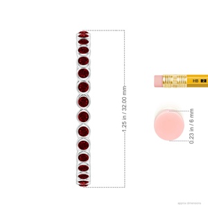 Boucles d'oreilles créoles en or massif 14K avec rubis, taille ronde, sertissage à la française, bijoux fins, fabricant OEM ODM, cadeau pour la mère - Product Image 3