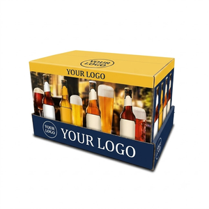 Caja de Cartón Corrugado Biodegradable Personalizada para Bebidas, Impresión Flexográfica de 2mm, Empaque de Papel para Bebidas para Llevar, Venta al Por Mayor OEM - Product Image 5