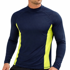 T-shirt de sport à manches longues pour homme, compression, protection UV, séchage rapide, vente en gros - Product Image 1