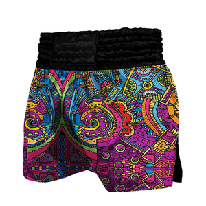 Shorts de boxe MMA personnalisés avec logo, motif uni, taille élastique, fermeture décontractée, séchage rapide, respirant, vêtements de sport - Product Image 1
