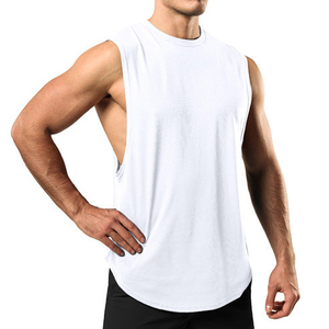Wholesale <b>Men</b> Tank Top Cotton Fashionable Street Style Comfortable Lightweight <b>for</b> Breathable Knitted <b>Singlet</b> Wholesale Fitness - Product Image 3