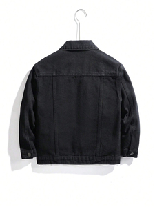 Trending Customizable Men's Down-filled <b>Denim</b> <b>Jacket</b> <b>with</b> Hood Long Sport Style for Outdoor Wear - Product Image 2