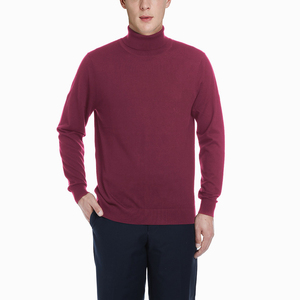 Pull à col roulé pour homme, pull uni à col roulé, pull en laine à manches longues, pull à col roulé coupe classique pour l'hiver - Product Image 3