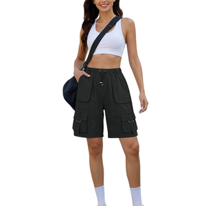 Women Cargo Shorts With Top Quality In Best Material Women's Shorts Multiple Pocket Customizable Pattern - Product Image 5