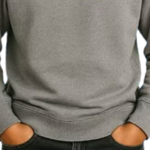 Sweat-shirt à col rond gris chiné pour garçons, pull décontracté à manches longues, streetwear quotidien, vêtement confortable pour un style de vie actif - Product Image 6