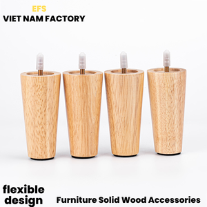 Patas de Muebles de Madera Maciza Profesionales para Sofá y Gabinete, Patas de Madera Dura Duraderas, Tamaños Personalizados, Proveedor OEM para Muebles Modernos y Clásicos - Product Image 2