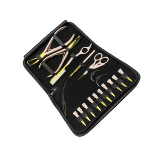 High Quality Hair Extension Tools Kit with Extension Pliers Loop Needle Hair Pulling <b>Hook</b> Hair Comb Sectioning <b>Clips</b> - Product Image 6