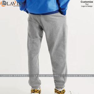 Pantalon de survêtement décontracté pour hommes, personnalisé, de sport classique, slim, français, en coton éponge et molletonné - Product Image 4