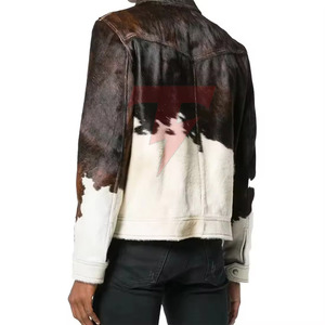 Premium Hair On <b>Leather</b> <b>Jacket</b> For <b>Men</b> Winter Fashion Custom Design Comfortable Fit Durable Outerwear Hair On <b>Leather</b> <b>Jacket</b> - Product Image 4