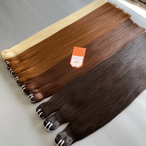 2024 Paquetes de larga duración de color marrón claro de trama de cabello Remy vietnamita crudo de alta calidad de proveedor de confianza - Product Image 4