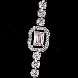 Collier de fiançailles et de mariage en diamant de laboratoire, formes multiples, certifié IGI, clarté VVS-VS, maillons en or, tendance, vente en gros, export Inde - Product Image 2
