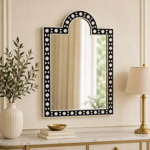 ARIF HANDICRAFTS AH-00390 Modern Style <b>Silver</b> Inlay Customized Shape Eco-Friendly Handmade <b>Wall</b> <b>Mirror</b> Frame Exotic Indian Art - Product Image 4