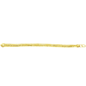 กำไลข้อมือทองชุบไมครอน 14K 18K 24K แบบขายส่ง กำไลแฟชั่นสำหรับผู้ชาย ดีไซน์แบบโซ่ลายงู - Product Image 3