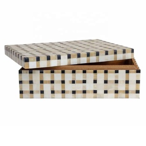 New Arrival Handcrafted Bone Inlay Jewelry <b>Box</b> Bone Decorative <b>Storage</b> <b>Box</b> Bone Inlay Jewelry Organizer in Wholesale Price - Product Image 5