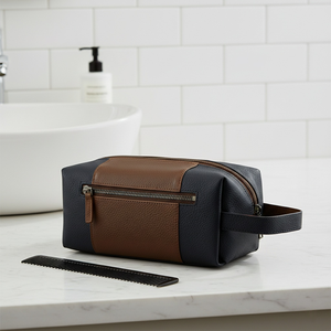 Trousse de toilette de voyage grande capacité pour hommes, sac cosmétique imperméable, pochette portable, organiseur de maquillage en vente - Product Image 3