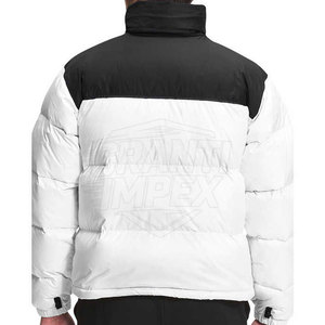 Veste d'hiver pour homme fabriquée en usine, col montant, logo sur le devant, grande taille, tissu polyester/nylon de haute qualité, tailles personnalisables - Product Image 6
