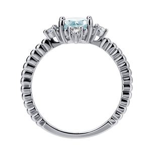 Anillo de compromiso ovalado Vintage para mujer, de Plata de Ley 925, Gema Natural, Topacio Azul, joyería <span class=keywords><strong>2022</strong></span> <span class=keywords><strong>Destiny</strong></span> - Product Image 3