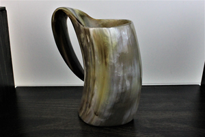 High Quality Natural Viking Horn Drinking Horn Mug Eco-Friendly Classic Customizable Logo Packaging <b>Beer</b> Coffee Cup - Product Image 3