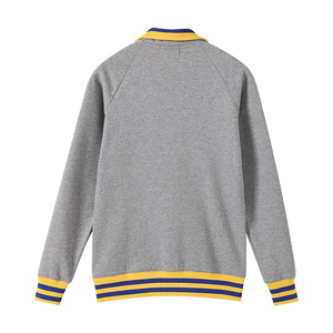 Sweat-shirt unisexe personnalisé SGRho gris à col zippé avec logo personnalisé, approvisionnement B2B et commandes groupées personnalisées pour la vente au détail - Product Image 2