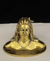 Galerie métallique seigneur Adiyogi Shiva Statue Mahadev Murti idole seigneur Adi yogi Shankar pour la maison et le bureau décor pour la décoration