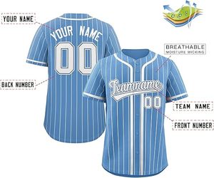 Uniformes Escolares Modernos de Béisbol/Sóftbol Personalizados de Team Lining, Jersey con Botones Completos, Mangas Cortas, Transpirables, de Poliéster - Product Image 2