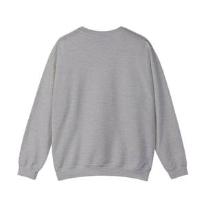 Sweat-shirt à col rond gris chiné blanc et bleu, pull à motif brodé, manches longues, en polaire, décontracté, unisexe, vêtements de mode - Product Image 3
