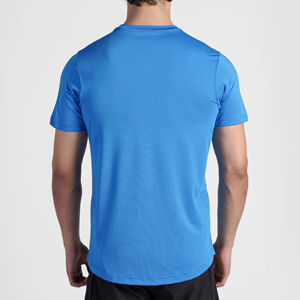 Camiseta de Manga Corta con Cuello Redondo para Mujer, Color Sólido, Manga Abullonada, Ecológica, 100% Acrílico, Tejido de Lona y Punto, Secado Rápido - Product Image 3