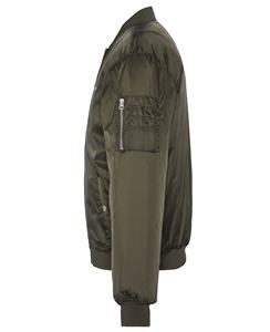 แจ็คเก็ตบอมเบอร์คุณภาพสูงสำหรับฤดูหนาว แจ็คเก็ตนักบินแบบมีซิป ผ้าไนลอนซาติน สำหรับผู้ชาย ความหนามาตรฐาน - Product Image 4